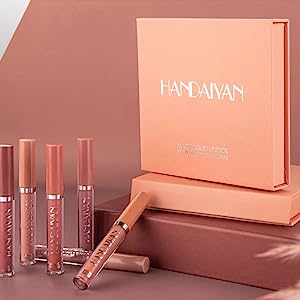 6Pcs Matte Liquid Lipstick Makeup Set