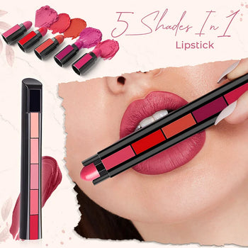 5 Color Velvet Matte Compact Lipstick